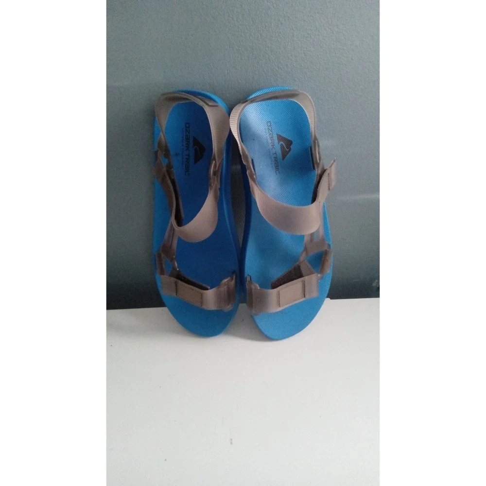 Ozark Trail Sport Sandals Adjustable‎ Straps Blue Comfort Casual Size?